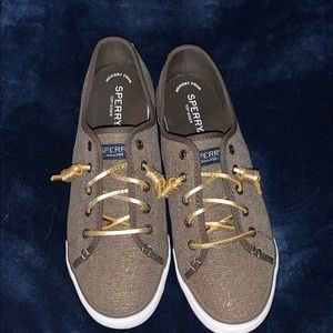 Size 8 1/2 Brown Metallic Slip on sneaker